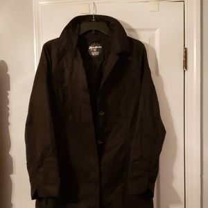 Eddie Bauer Black Trench Coat